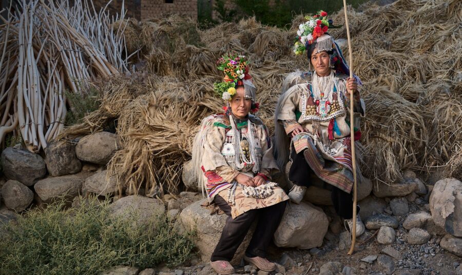 Traditional Brogpa tribe festival in Dah village, Ladakh