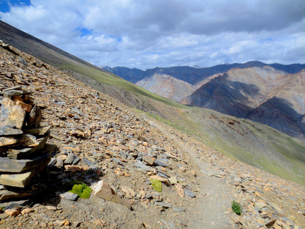 Breathtaking view of the pristine landscapes during the Zalung Karpo La Trek.