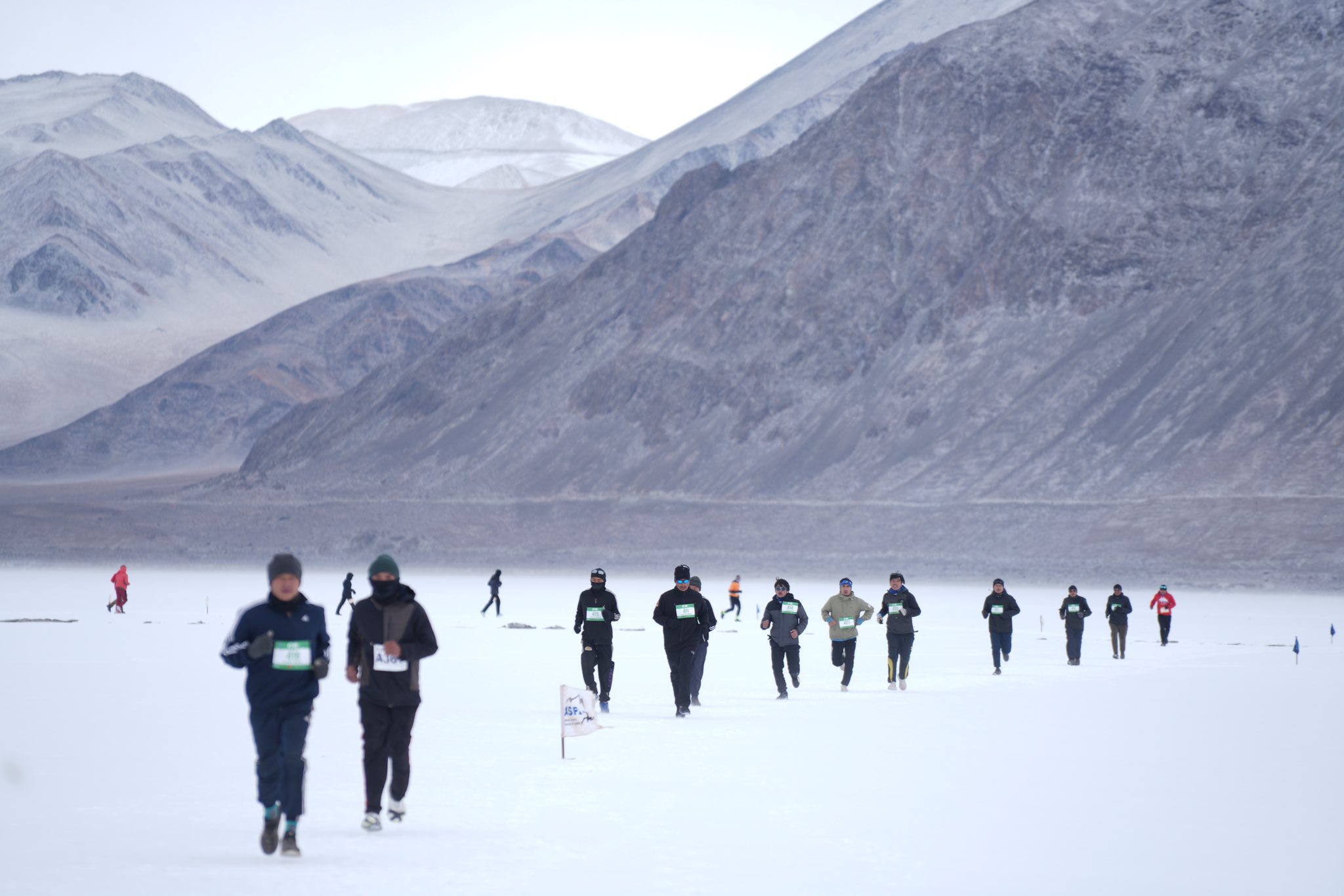 Pangong Frozen Lake Marathon