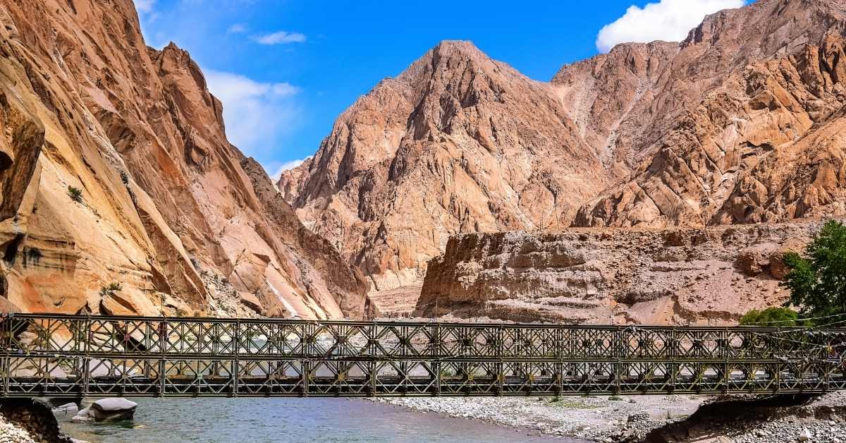 Kontaktzone der indischen und eurasischen Platte bei Nyoma, Ladakh