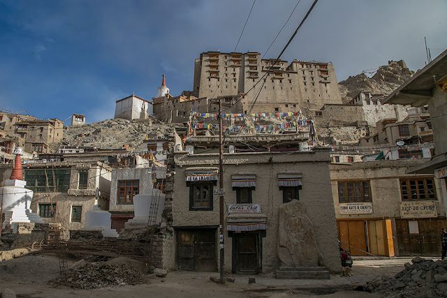 Ladakh old town lane morning